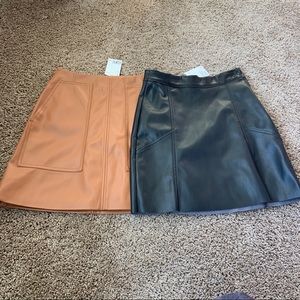 H&M faux leather skirts size 4